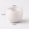 Silicone Moulds : Silicone Wave-Edge Candle Jar Mould (WESM)