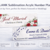 SuliAcrylic_LP_Mup2 Laser Sublimation Blanks : Blank 3mm or 4mm Subli-Acrylic License Plate (52cm by 11cm)