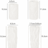 Silicone Mould : 4 Piece Wave Cylindrical Candle Mould Set (Wave_Cyl_CM)