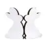 easter Sublimation Blanks : Sublimation‑Ready Glossy White MDF Easter Bunny Pair – 1.5 cm Thick