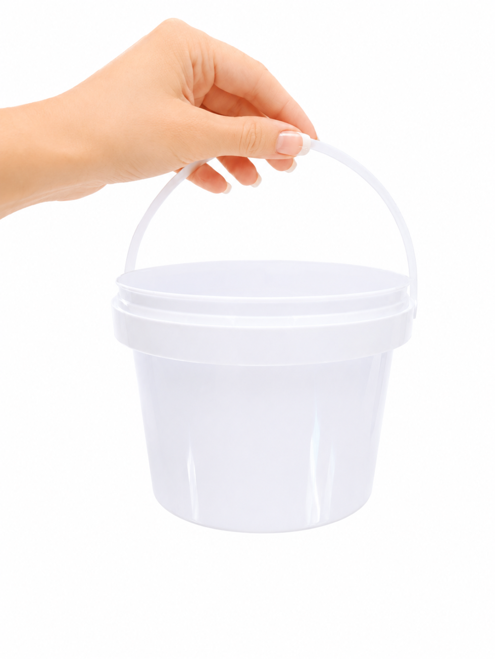 Storage Containers : 1.5l Bucket Fino White