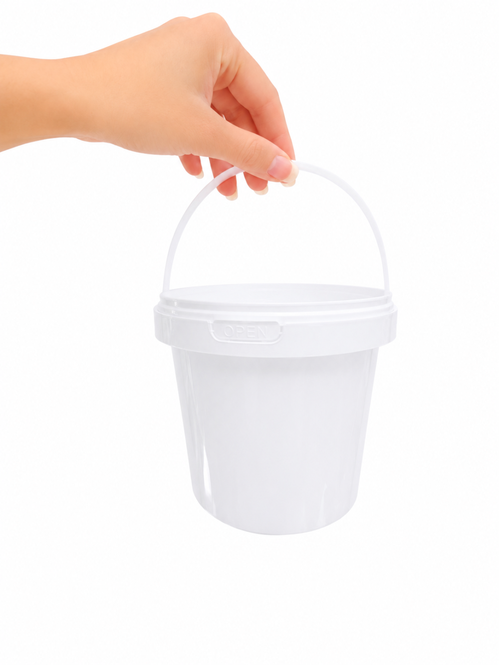 1L Storage Containers : 1l Bucket Fino White