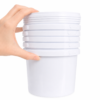 2.5l Fino Bucket Set of 5 hand Storage Containers : 2.5l Bucket Fino White