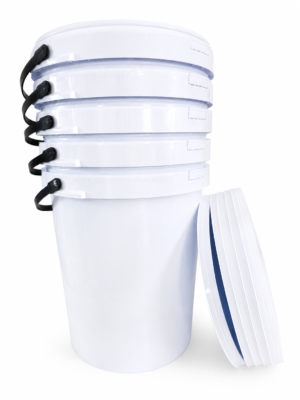 Storage Containers : 25l Bucket Titan White