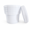 2L Fino Bucket_Set of 5 Storage Containers : 2l Bucket Fino White