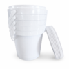4l Fino Bucket Set of 5 Storage Containers : 5l Bucket Fino White