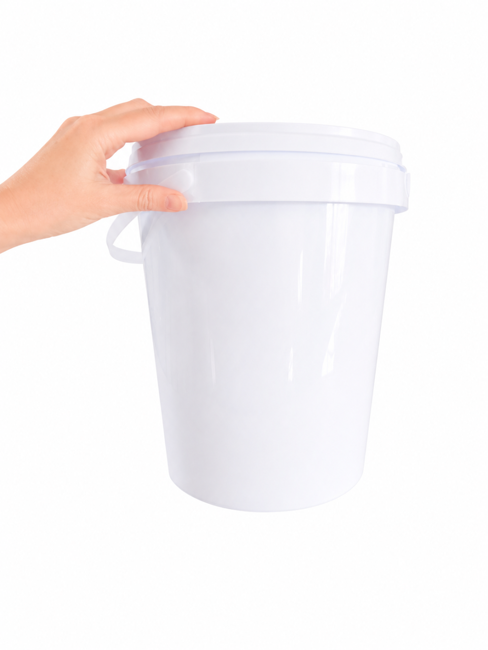 9L Bucket SIngle Hand Storage Containers : 9l Bucket Fino White