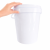 9L Bucket SIngle Hand Storage Containers : 9l Bucket Fino White