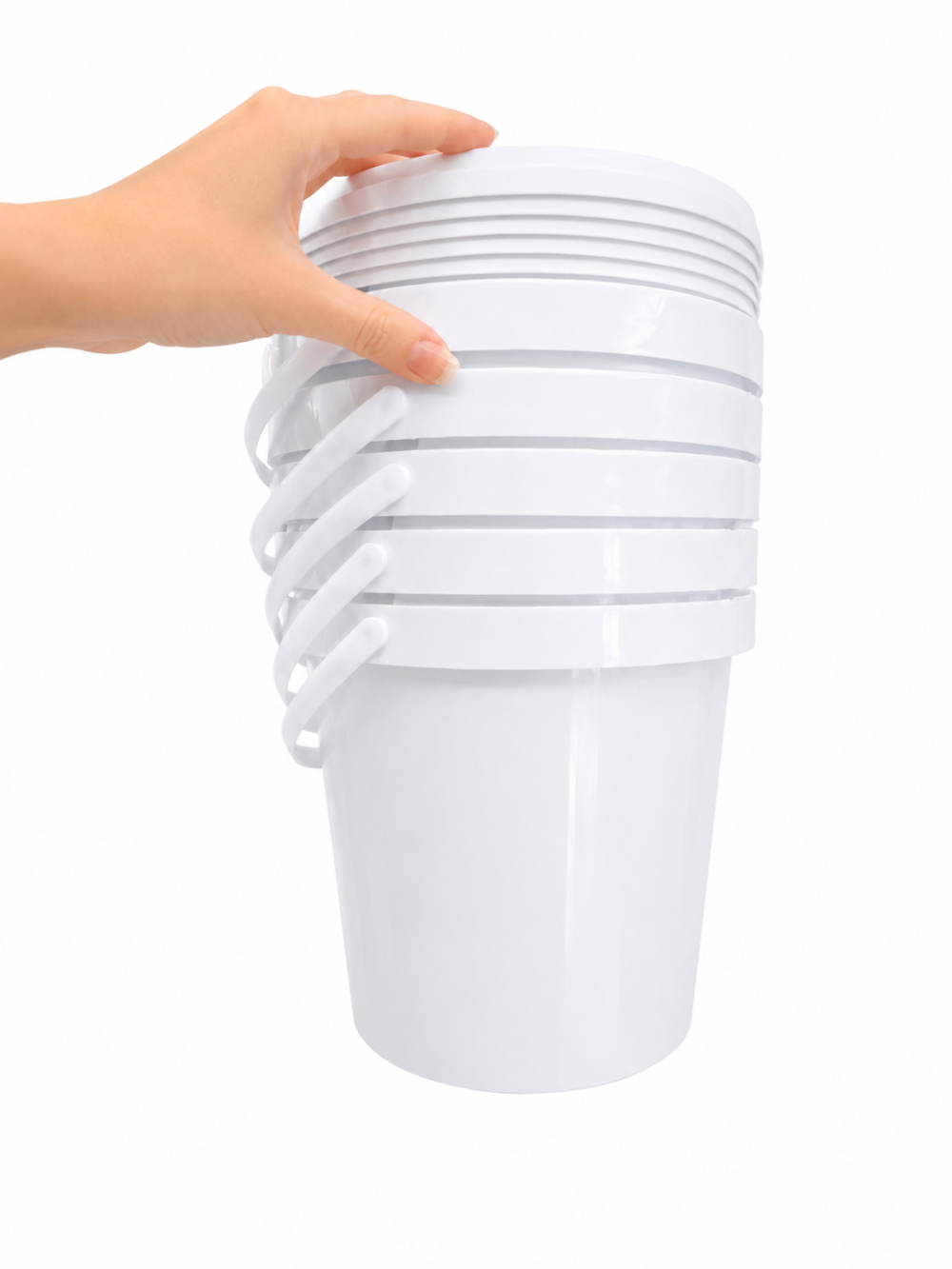 9L Fino Bucket Stet of 5 Hand Storage Containers : 9l Bucket Fino White