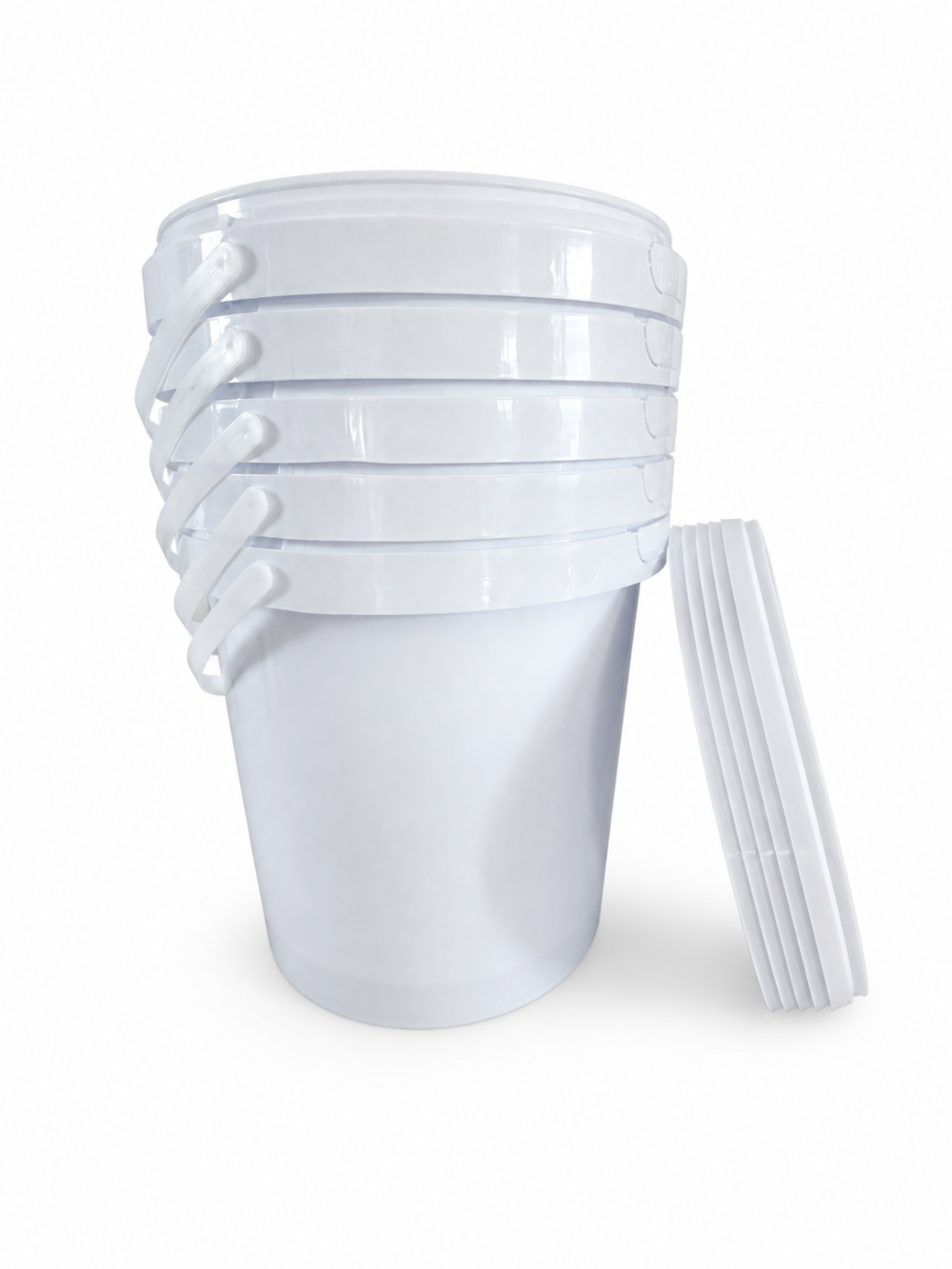 9L Fino Bucket_Set of 5 Storage Containers : 9l Bucket Fino White