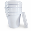 9L Fino Bucket_Set of 5 Storage Containers : 9l Bucket Fino White