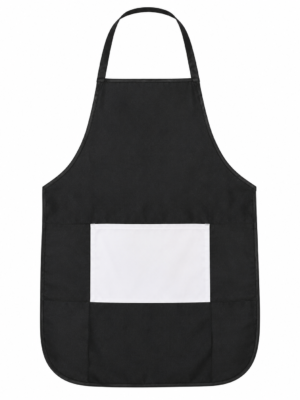 Blank Adult Apron ZZ Sublimation Blanks : Adult Apron Black with white Pocket (ZZ)