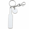 CB_MDF_MK3 Laser Sublimation Blanks : Blank, Sublimation MDF Cricket Bat & Ball with silver split keyring & chain
