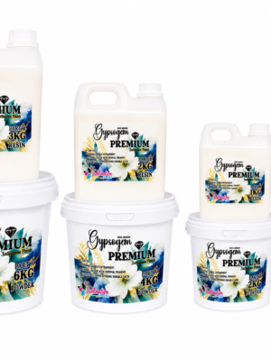 Gypsogem Eco Resin : 1.5kg Combo Deal, 1kg Gypsogem Eco Resin Original Super White Powder +500ml Hardener