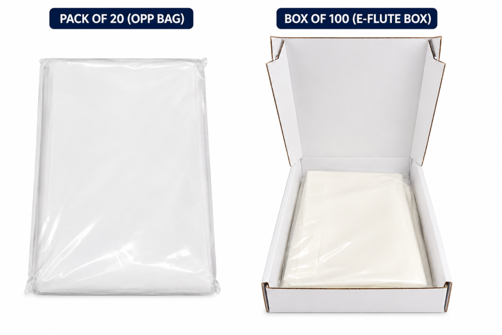 Silicone Paper Options Consumables : Multi-Purpose 60 × 40cm Silicone Paper Sheets (Available in Packs of 20 or 100 Sheets)