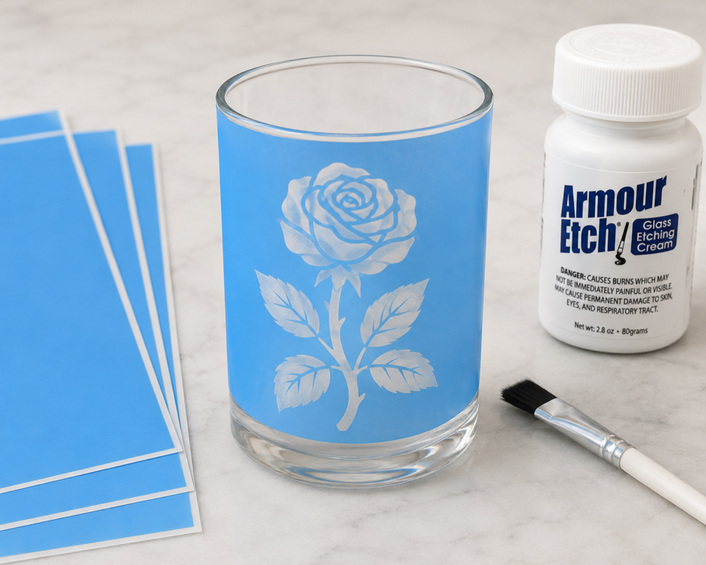 Arts & Crafts : Stencil Adhesive Vinyl Sheets (Pack of 5 30 by 30cm)