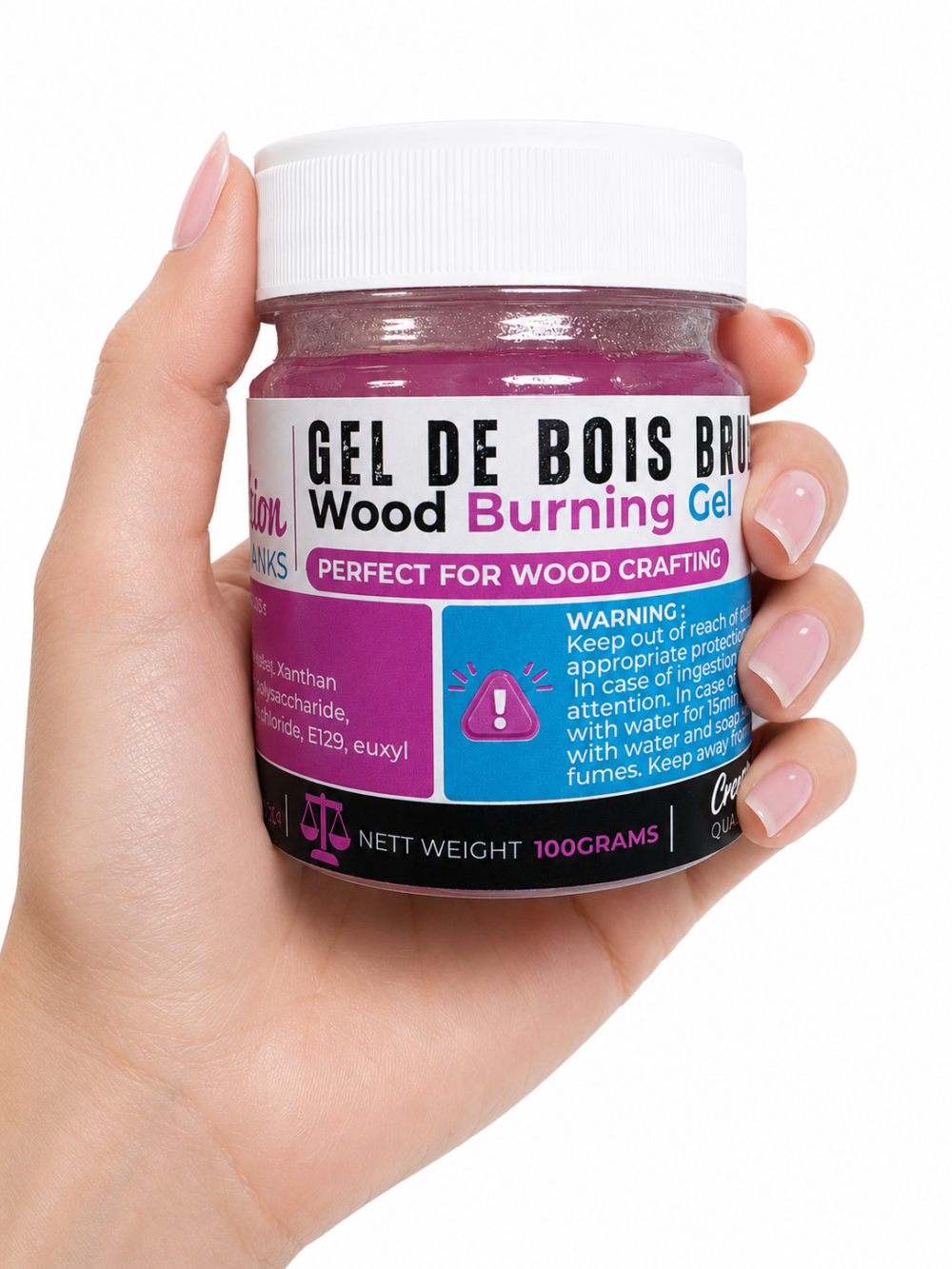 WB_Gel_NB_5 Arts & Crafts : Wood Burning Gel (Gel De Bois Brulant), Create, Burn & Inspire - Perfect for Wood Crafting
