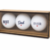 Best DAD Ever_1 Personalised Gifts : Best Dad Ever Golf Ball Gift Set with MDF Display Box