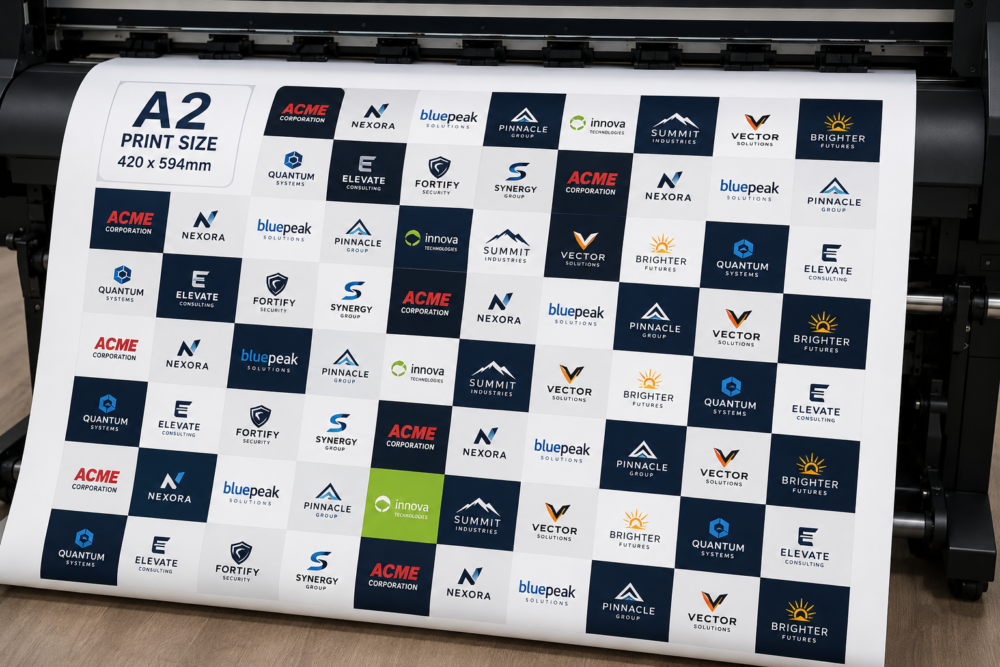 Eco Solvent Stickers : Customise your own : A2 Size