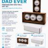 Golf Flyer TAL3 Personalised Gifts : Best Dad Ever Golf Ball Gift Set with MDF Display Box
