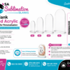 ArchedBoards_WithStand_Flyer Laser Blanks : 3mm CLEAR Acrylic Arched Boards with lip & 5mm Clear Acrylic Stand (A6, A5, A4, A3)