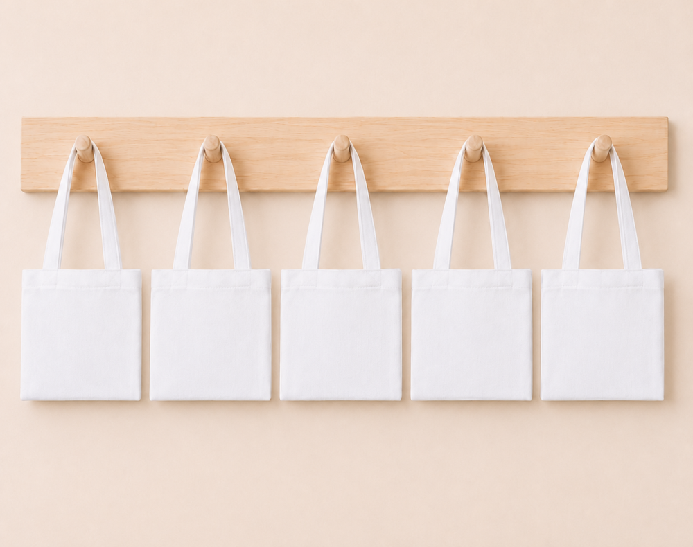 Sublimation Blanks : Mini Tote Bags (Packs of 5)