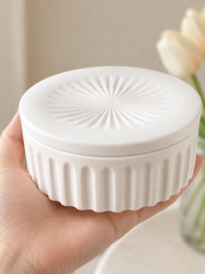 Silicone Moulds : Round Fluted Bowl & Lid Silicone Mould (RSBM)