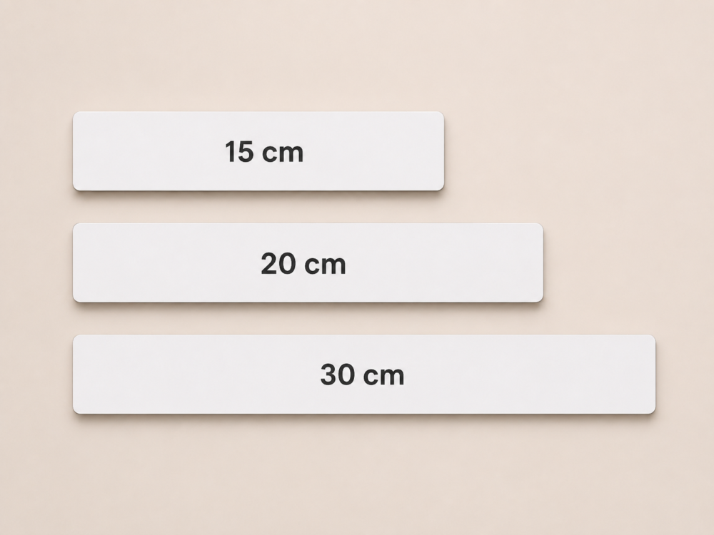 Rulers_MDF_All Sublimation Blanks : 3mm Sublimation MDF Rulers (15cm, 20cm, 30cm)