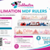 Rulers_MDF_Flyer Sublimation Blanks : 3mm Sublimation MDF Rulers (15cm, 20cm, 30cm)