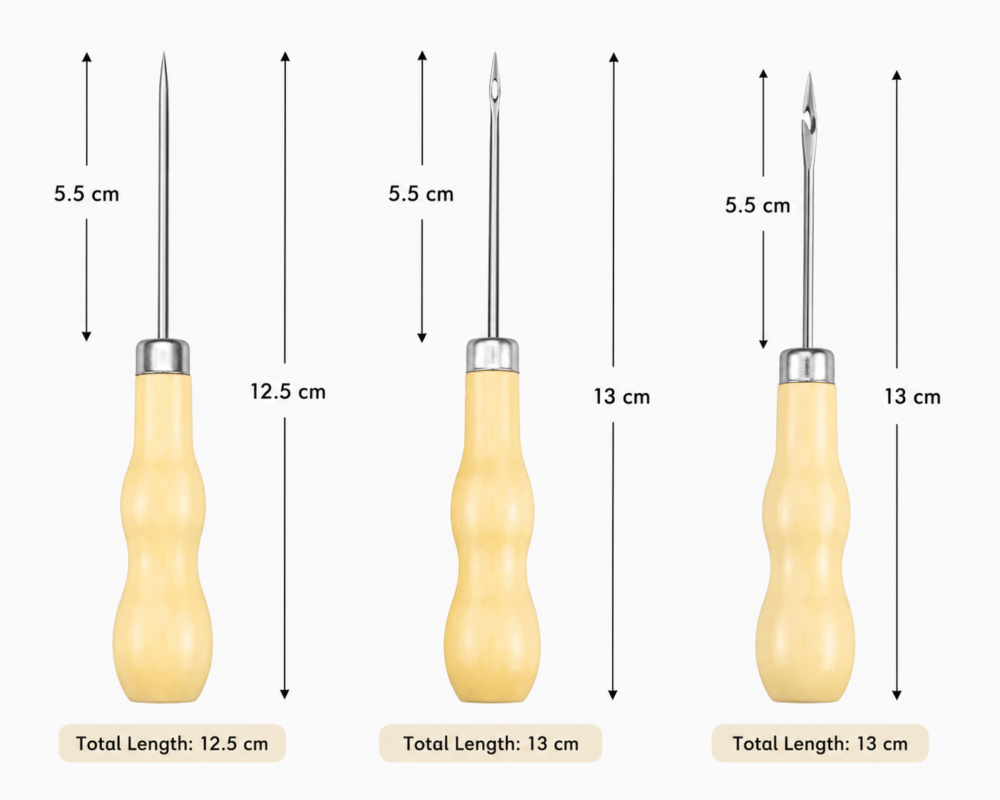 Arts & Crafts : 3-Piece Candle Wick Punch Tool Set