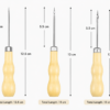 Arts & Crafts : 3-Piece Candle Wick Punch Tool Set