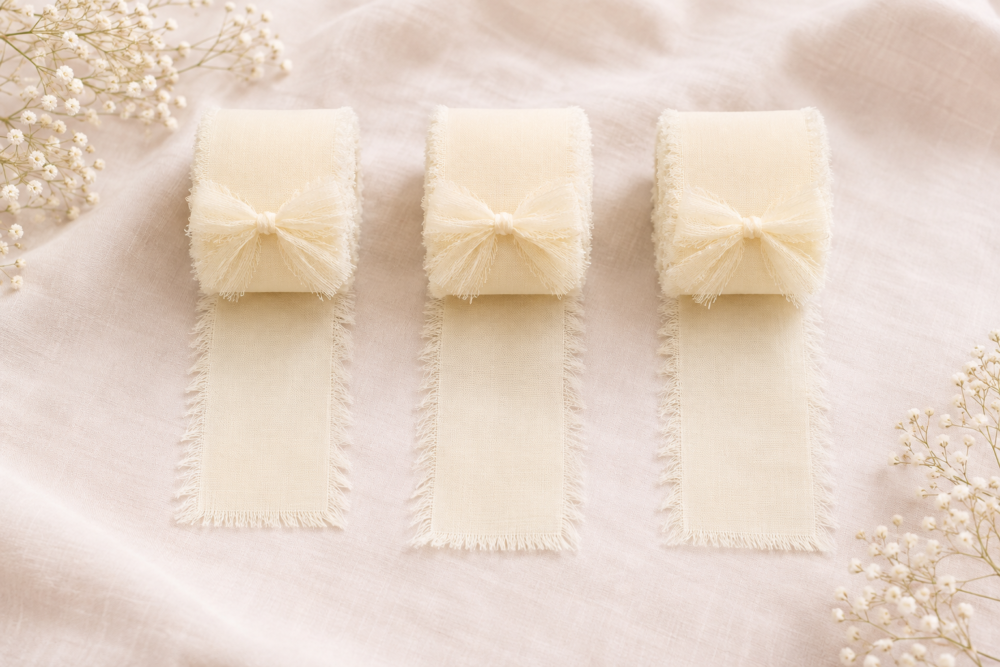 Arts & Crafts : 3 Roll Baby Yellow Chiffon Ribbon Set (CRSBY)