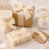 Arts & Crafts : 3 Roll Baby Yellow Chiffon Ribbon Set (CRSBY)