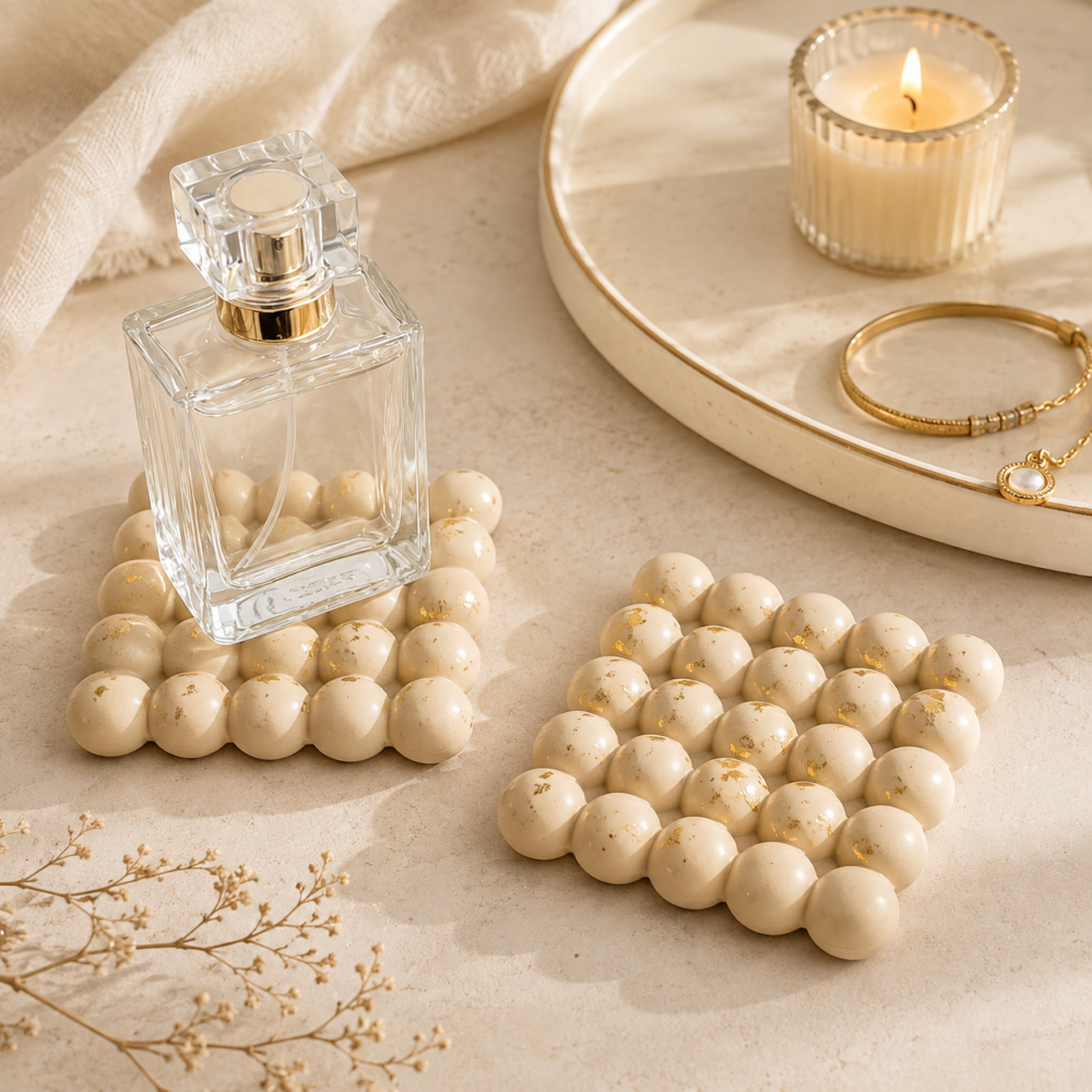 Silicone Mould : Mini Bubble Coaster or Tray Silicone Mould (Bub2)