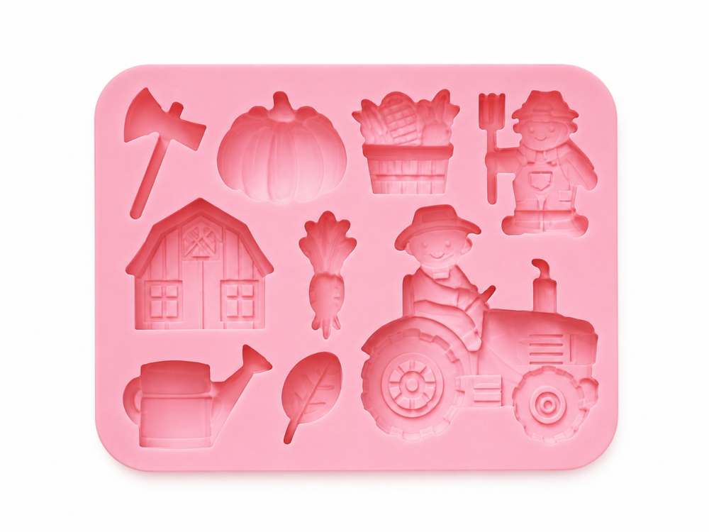 Farm2 Silicone Mould : Farm Life Silicone Mould (9 Cavity)