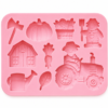 Farm2 Silicone Mould : Farm Life Silicone Mould (9 Cavity)