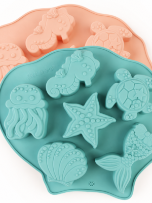 Mermaid4 Silicone Mould : Mermaid & Friends Silicone Mould (Random Colour)