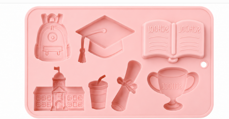 Silicone Mould : School Life Silicone Mould (7 Cavity)