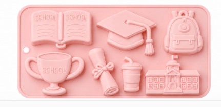 Silicone Mould : School Life Silicone Mould (7 Cavity)