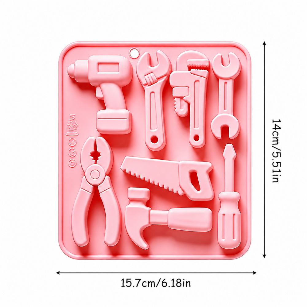 Silicone Mould : Handy Man Mini Tools Silicone Mould (TOOL1)