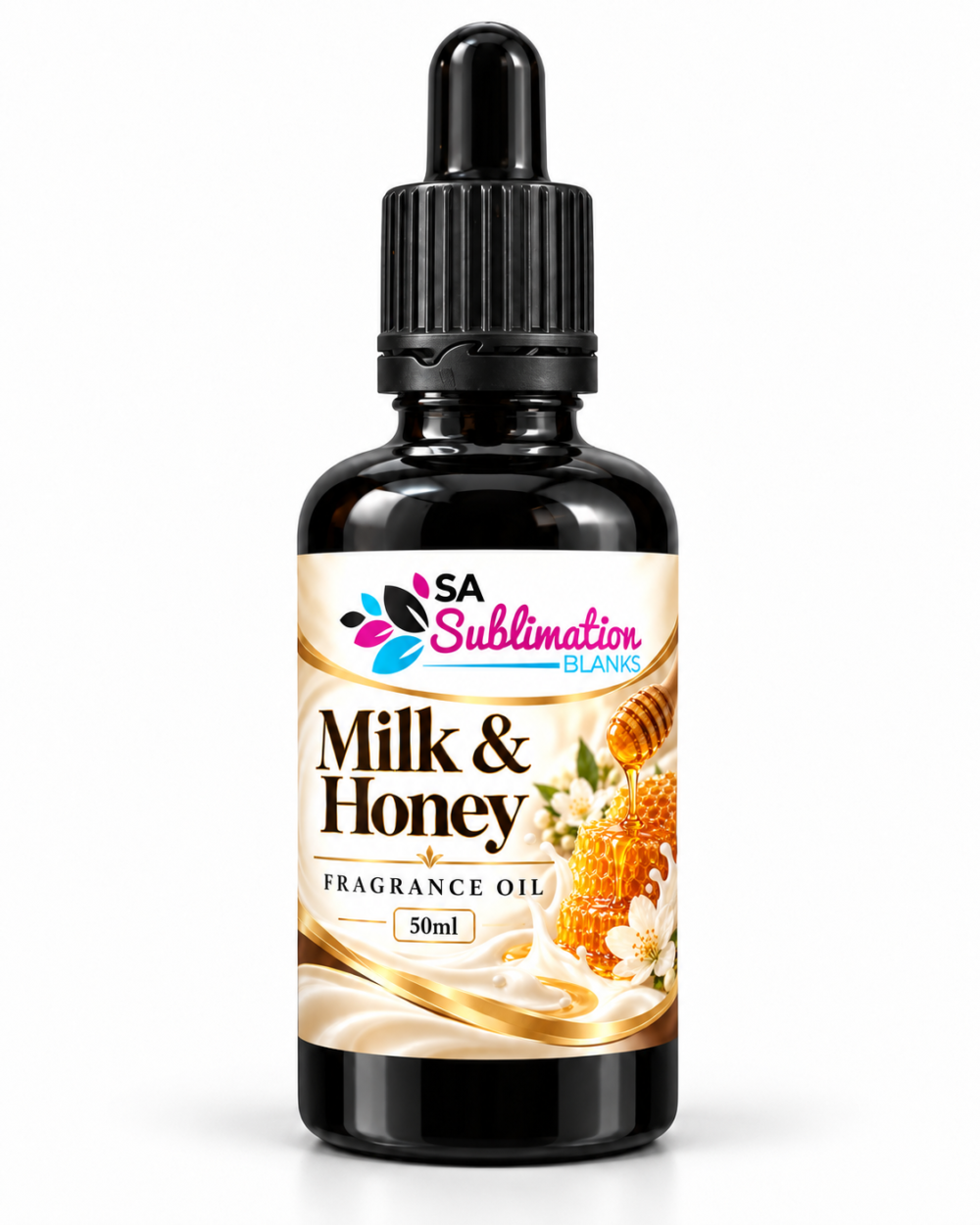 Wax Candle Supplies & Consumables : Milk & Honey Fragrance Oil – 50ml