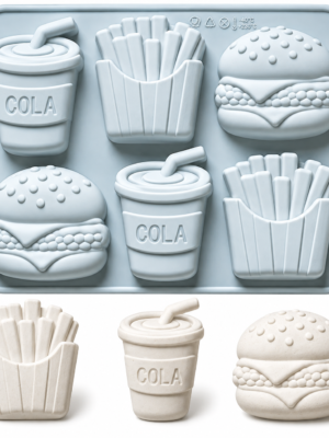 Silicone Mould : Fast Food Mould (6 Cavity)