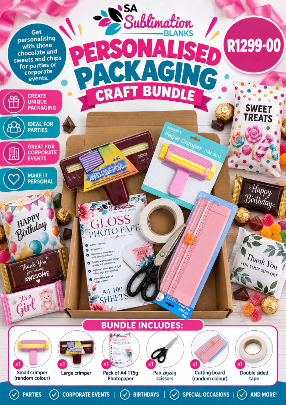 Arts & Crafts : BUNDLE - Personalised Packaging Craft Bundle
