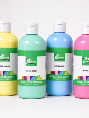 Paints_500ml Gypsum Creations : Pastel Art Journey Paint Set (6 x 500ml Pastel)
