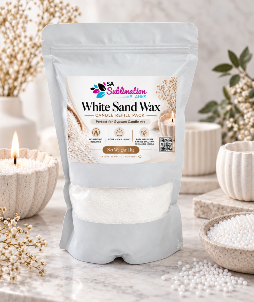 Wax Candle Supplies & Consumables : White Sand Candle Wax (1kg)