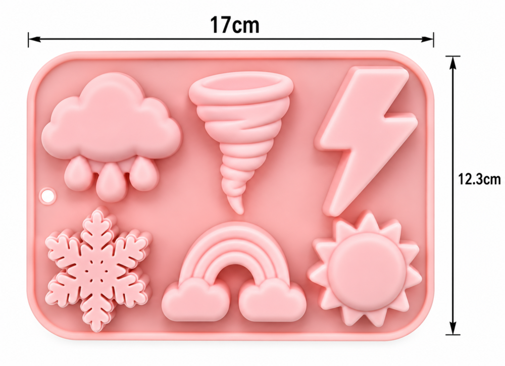 Silicone Mould : Weather Silicone Mould (6 Cavity)