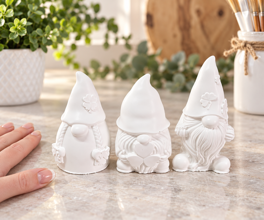 Silicone Mould : 3 Piece Gnome Set Silicone Mould (Gno02)