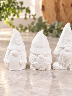 02_Gnomes_Without_Hand Silicone Mould : 3 Piece Gnome Set Silicone Mould (Gno02)