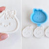 Silicone Mould : 2D Kawaii Dumpling/Bao Bun Character Silicone Mould