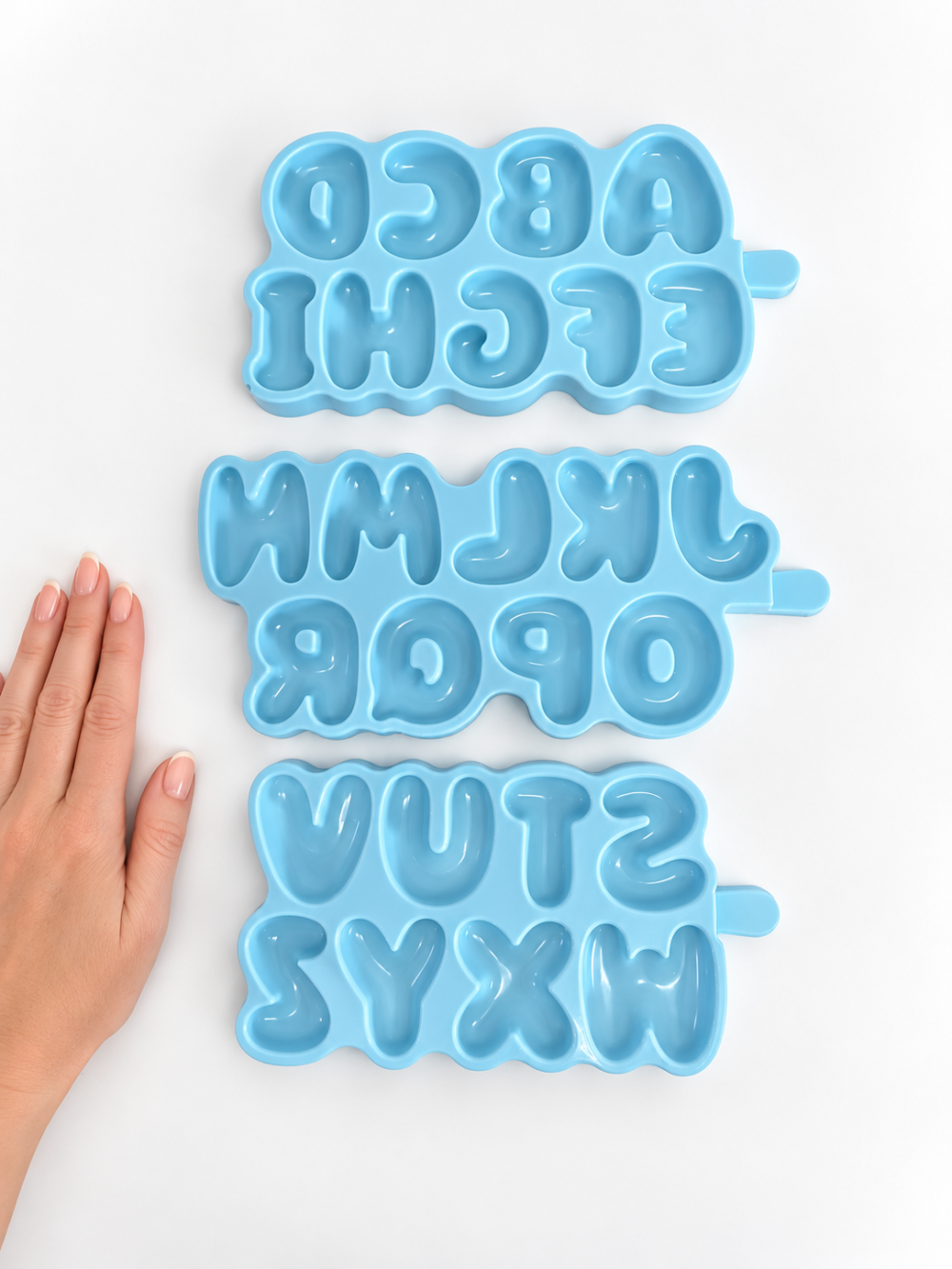 Silicone Mould : Bubble Alpha Letter Silicone Moulds (A to Z) - TAT - MADE TO ORDER